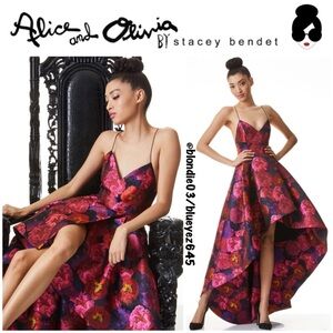 chinese dress ladies alice + olivia Women's Arista Sleeveless Cross Back Pleat Maxi Dress,  Solstice, Purple, 0 at Amazon Women's Clothing store